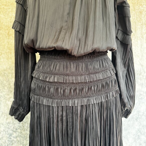 Ulla Johnson Elisabetta Dress in Noir - Picture 7 of 11